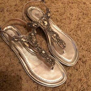 Antonio Melani silver sandals
